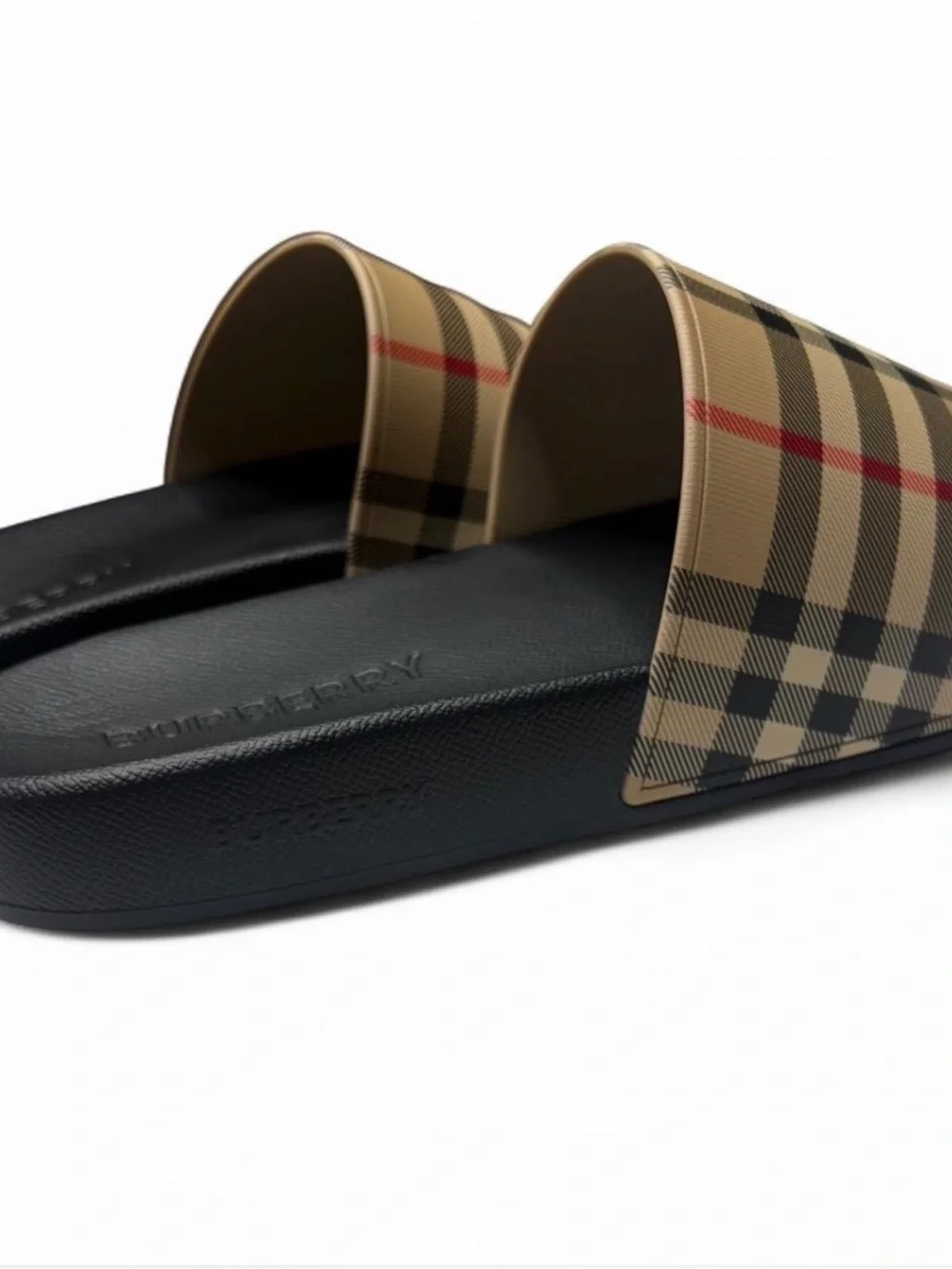 NWT🆕$425 Burberry Furley Vintage Check Slides EUr39 - Picture 4 of 5